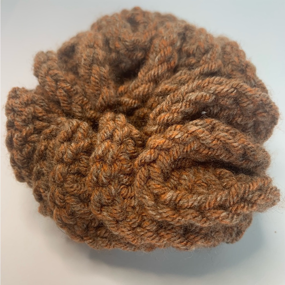 Cozy Brown Knit Hair Scrunchie—bundle 7 for $23